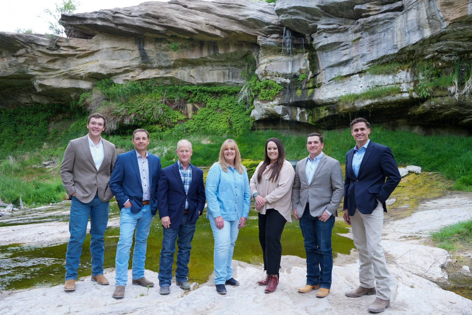 The seven advisors and client service staff of Thompson and Thurman